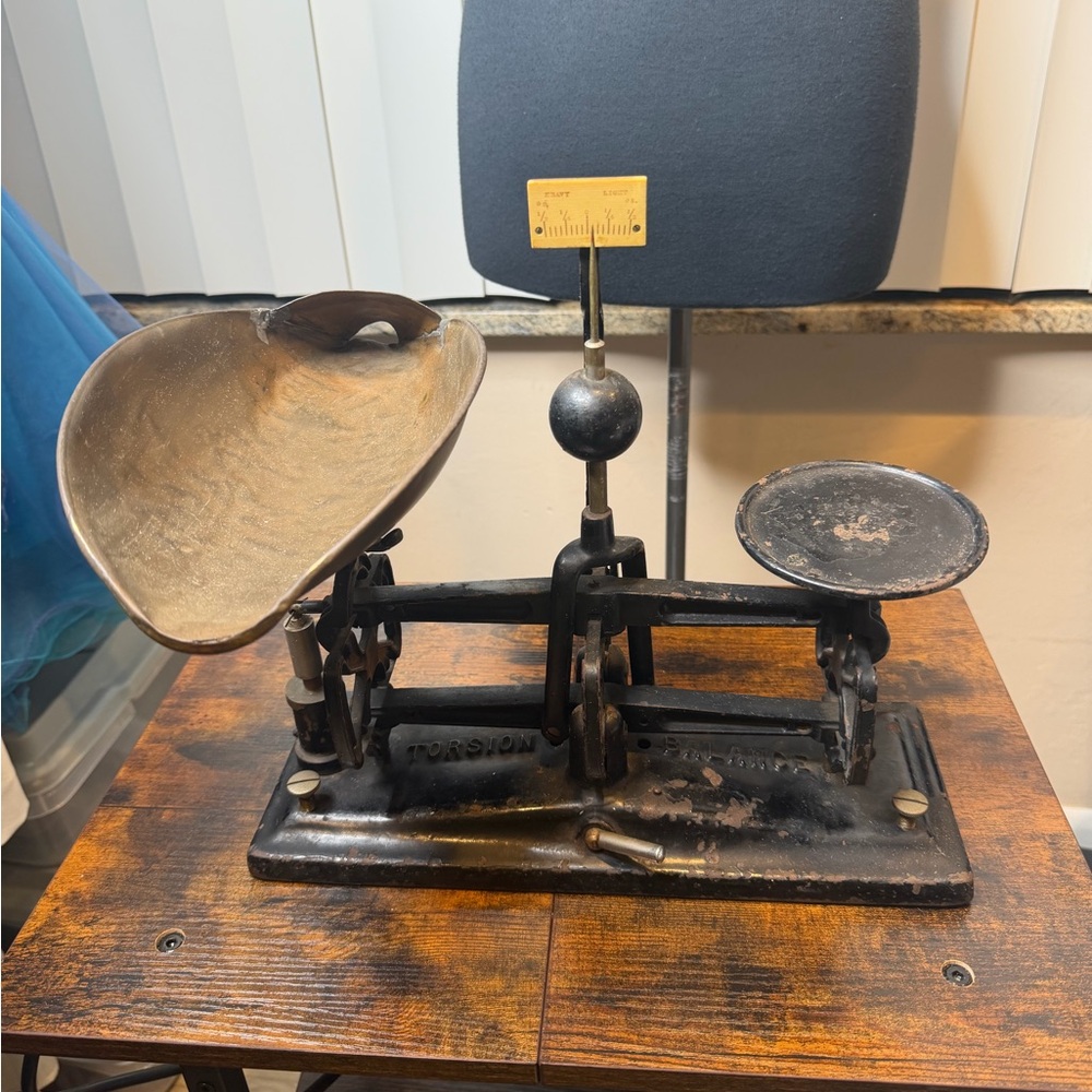 Torsion Balance Scale Antique 5lbs High Precision Measurement Scale